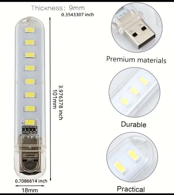 Portable Mini LED USB Light