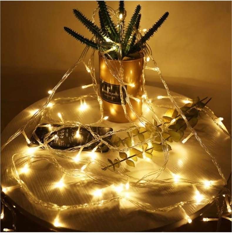 20M Battery Powered LED Christmas String Fairy Lights-Warm White