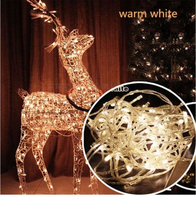 20M Battery Powered LED Christmas String Fairy Lights-Warm White