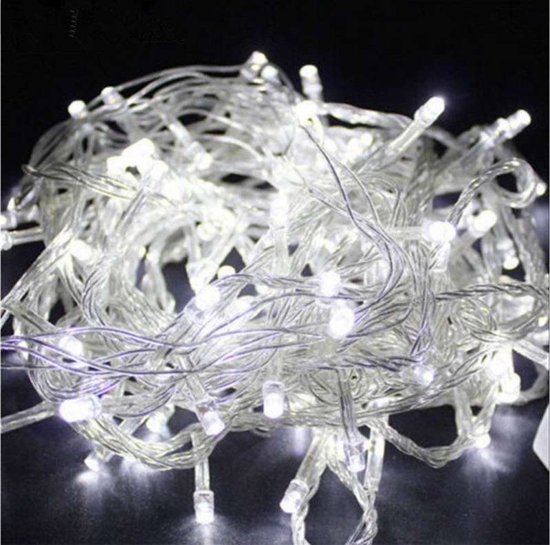 20M Battery Powered LED Christmas String Fairy Lights-White