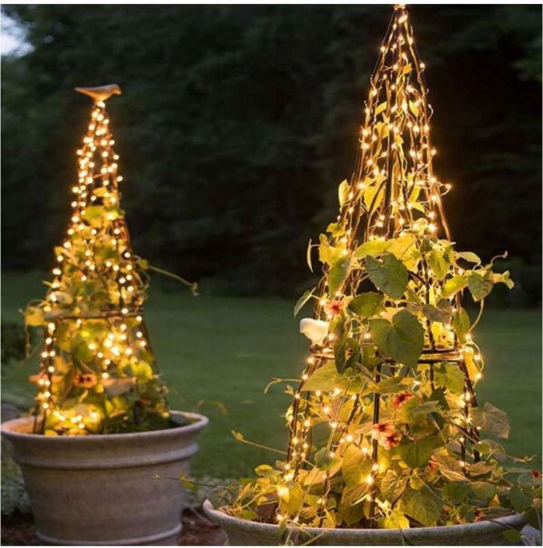 10M Solar Powered LED String Fairy Lights-Warm White