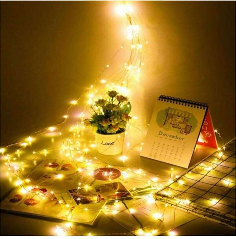 10M Solar Powered LED String Fairy Lights-Warm White