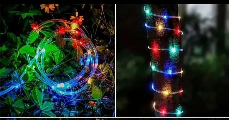 10M Solar Powered LED String Fairy Lights-Mix Colour