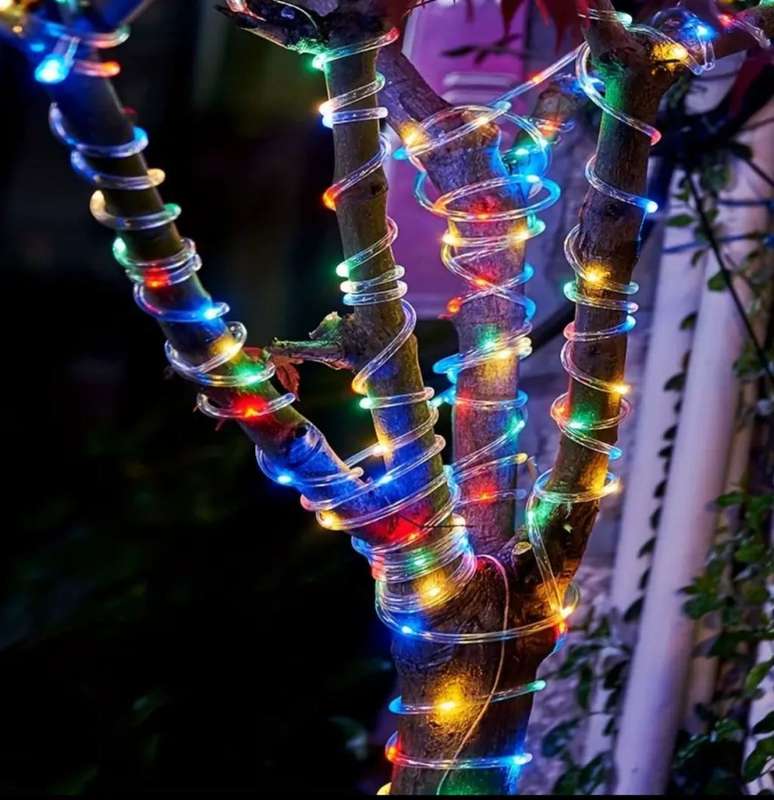 10M Solar Powered LED String Fairy Lights-Mix Colour