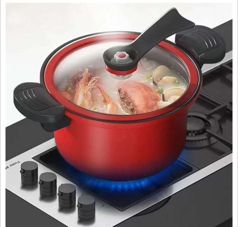 Kitchen vacuum micro-pressure cooker soup meat pot gas stove/28cm