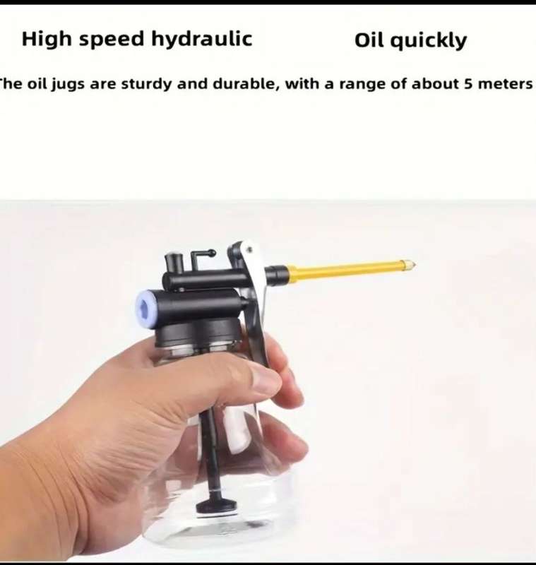 Transparent Engine Oil Bottle