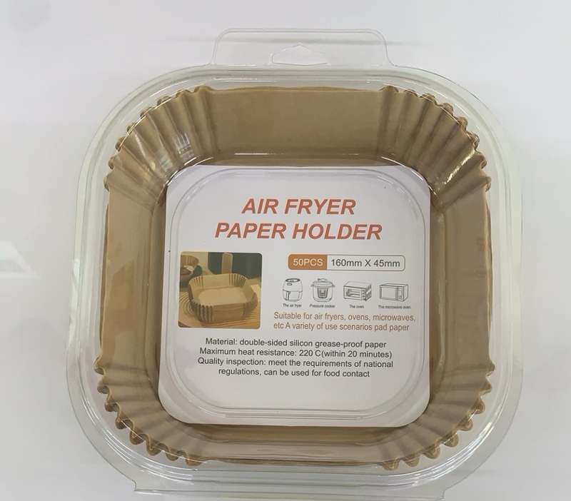 Square Disposable Air-Fryer Paper Liners-160mm x 45mm(50 Sheets)