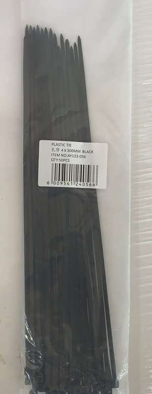 Plastic Cable Tie-4 X 300mm Pack of 50Pieces