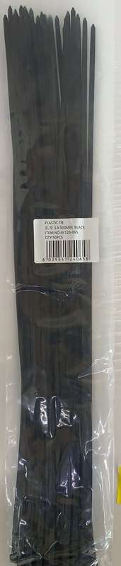 Plastic Cable Tie-5 X 500mm Pack of 50 Pieces Black