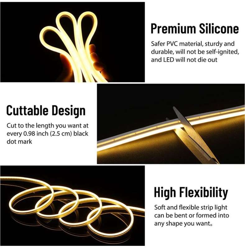 5M LED Neon Light Strip Waterproof Cuttable Flexible