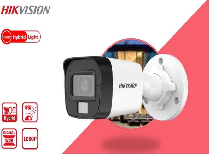 Hikvision 2MP Smart Hybrid Light Fixed Mini Bullet Camera