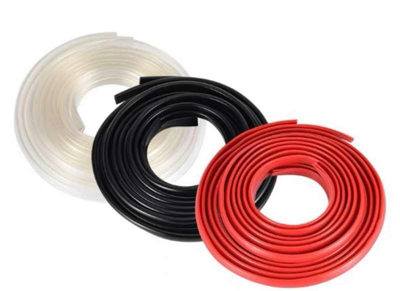 DIY Door Dent Protector Strip 5.2M Black and Clear
