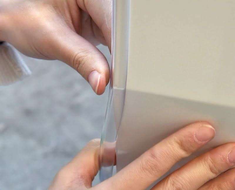 DIY Door Dent Protector Strip 5.2M Black and Clear