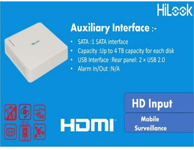 HiLook 8 Channel DVR-1080p/DVR-108G-M1