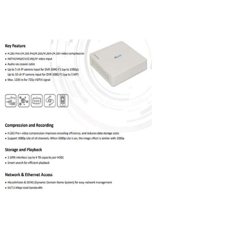 HiLook 4 Channel 1080p H.264 DVR
