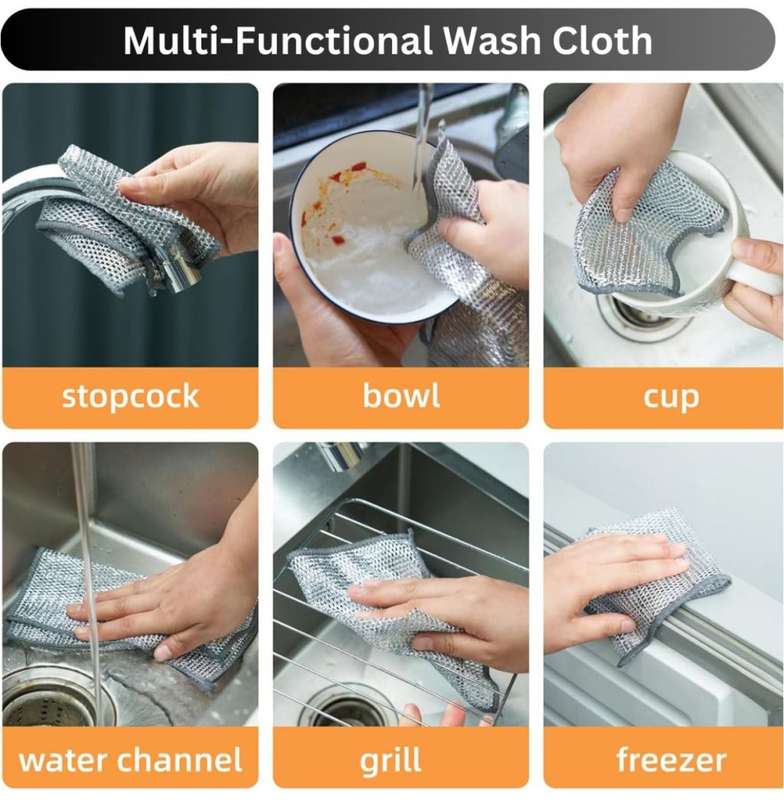 Multifunction Non Scratch Wire Dishcloth