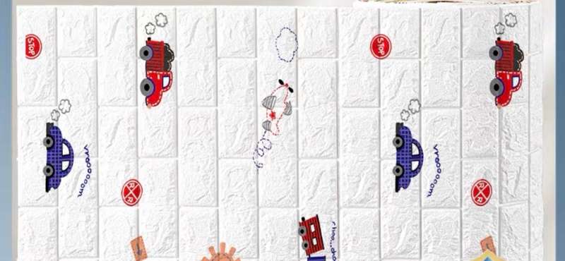 3D Wall Sticker Self Adhesive Waterproof Foam Wallpaper 70x74cm