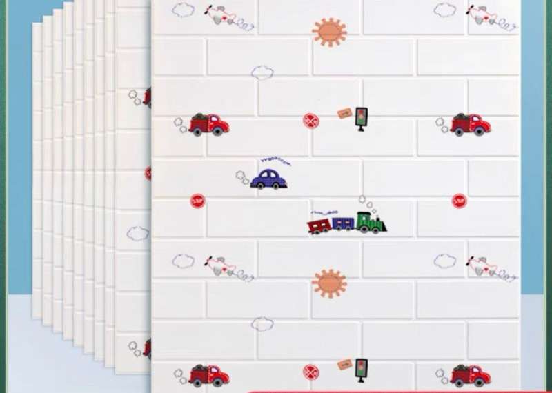 3D Wall Sticker Self Adhesive Waterproof Foam Wallpaper 70x74cm