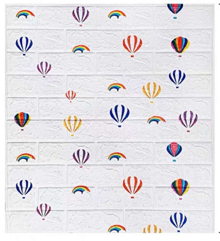 Brick Wall Stickers Kindergarten Children's Room 3D Self Adhesive Wall Sticker