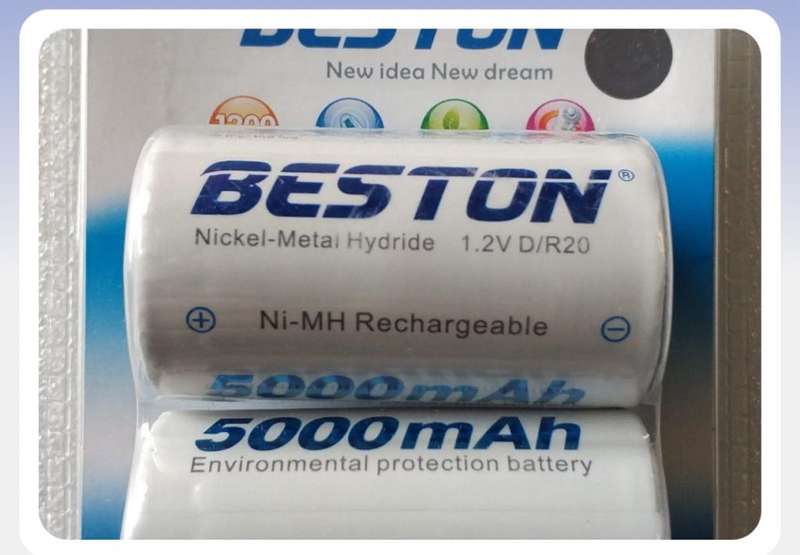Beston D/R20 1.2V 5000mAh Reachargeable Battery Pack