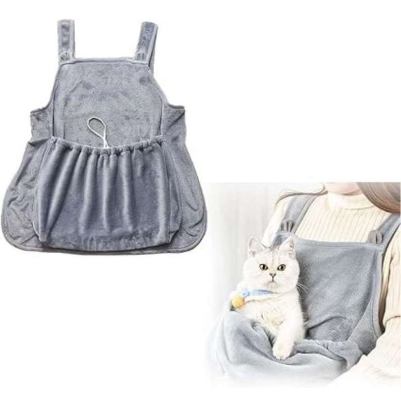 Cat Holding Apron