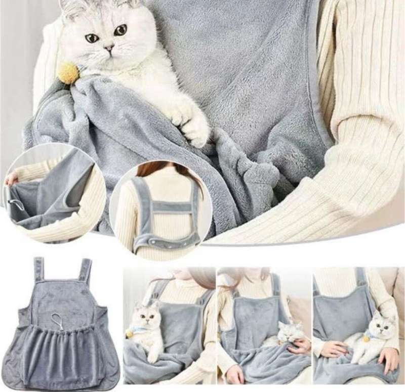 Cat Holding Apron