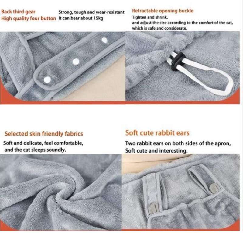Cat Holding Apron