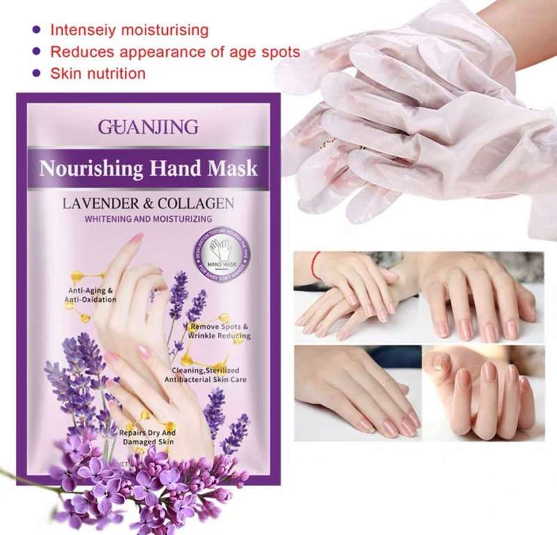 Guanjing Nourishing Hand Mask Lavender and Collagen