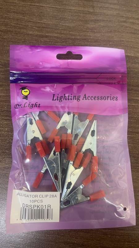 Alligator Insulated Clips 10 Pieces-Red