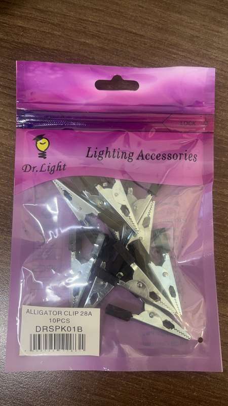 Alligator Insulated Clips 10 Pieces-Black