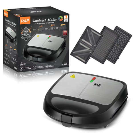 RAF 3 in 1 Sandwich Maker,Waffle Maker,Panini Grill