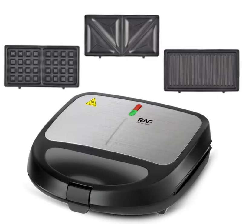 RAF 3 in 1 Sandwich Maker,Waffle Maker,Panini Grill