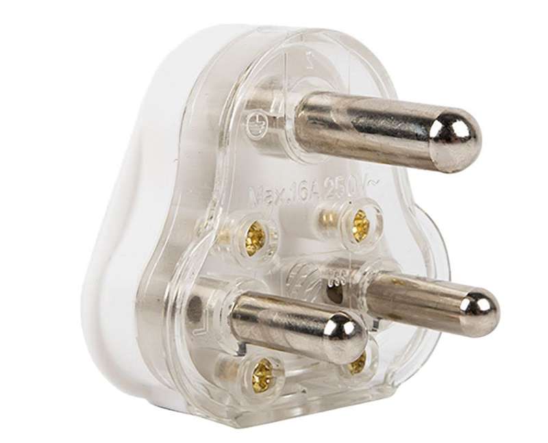 3 Pin Plug-White