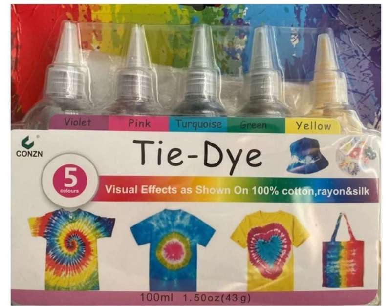 Fabric Clothing Tie-Dye Kit 5 Colors