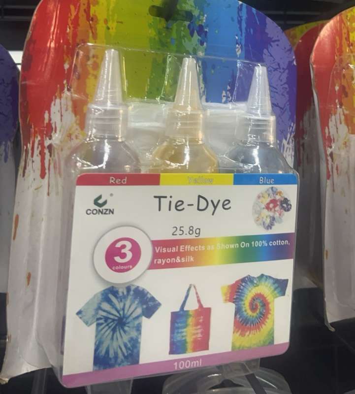 Fabric Clothing Tie-Dye Kit 3 Colors