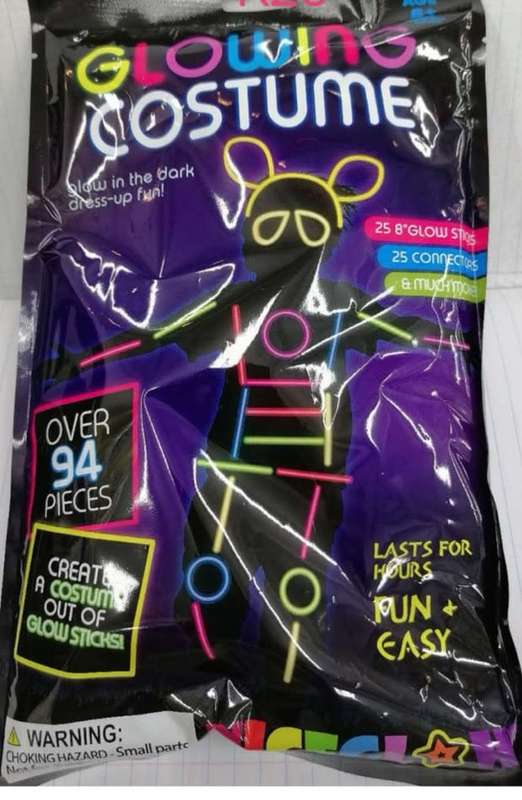 Glow in the Dark - Glow Stick Costume (94 piece) /Party