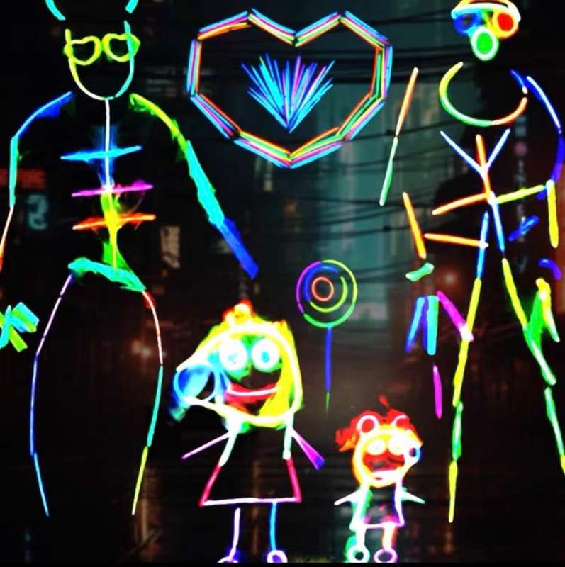 Glow in the Dark - Glow Stick Costume (94 piece) /Party