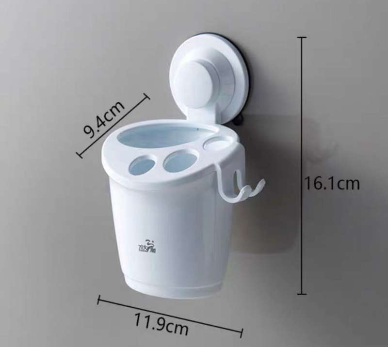 Toothbrush holder with suction cup /BATHLUX