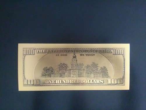 24K Gold foil $100 bill (Makes an awesome Christmas gift)