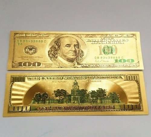 24K Gold foil $100 bill (Makes an awesome Christmas gift)