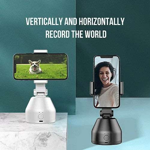 Smart Tracking, 360° Rotation, Gimbal Phone Holder (Tripod mountable)