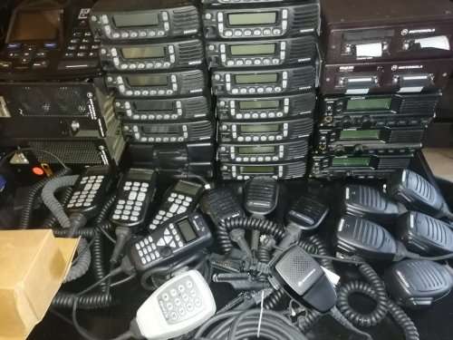 Large Lot of KENWOOD and MOTOROLA Radio Equipment - See Description