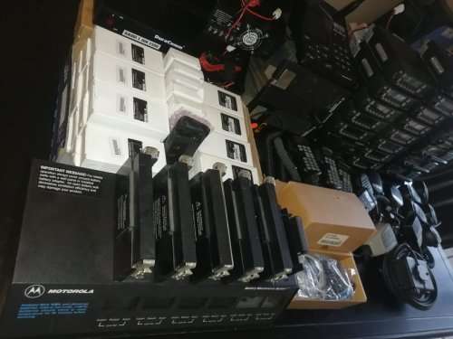 Large Lot of KENWOOD and MOTOROLA Radio Equipment - See Description