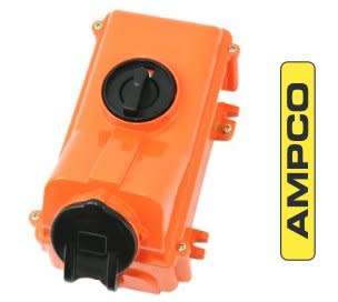 AMPCO Three Phase 63A Switched Socket with interlock
