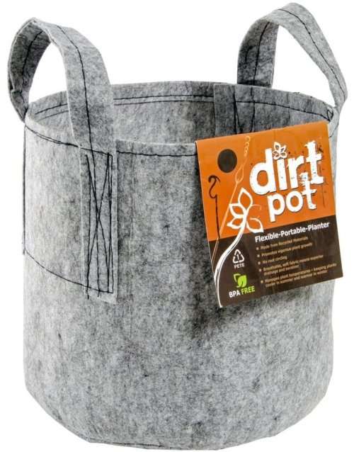 *10 Pack* Hydrofarm Flexible Portable Planters (95 Litre Dirt Pots)