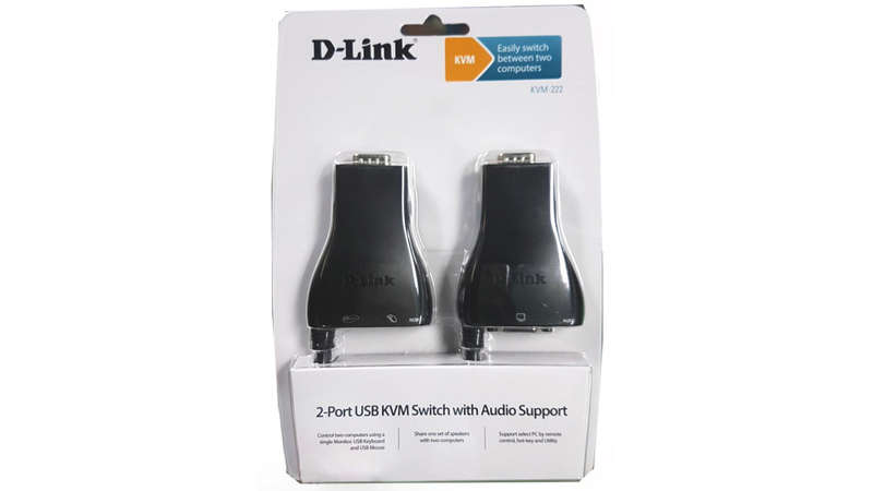 D-LINK KVM Switch - Control 2 PC`s with 1 Mouse, keyboard, monitor