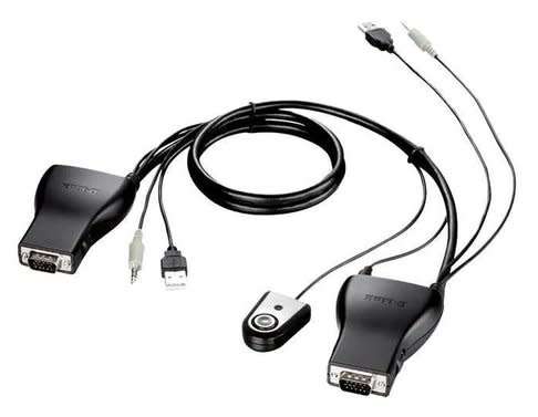 D-LINK KVM Switch - Control 2 PC`s with 1 Mouse, keyboard, monitor