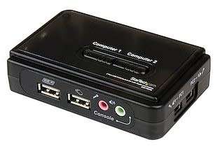 StarTech KVM Switch, Control 2 PC`s with 1 Mouse, keyboard, monitor
