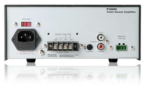 Atlas Sound PA601 60 Watt Power Amplifier