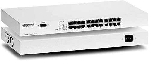 Micronet 24 Port 19` Rack Mountable 10/100M Network Switch